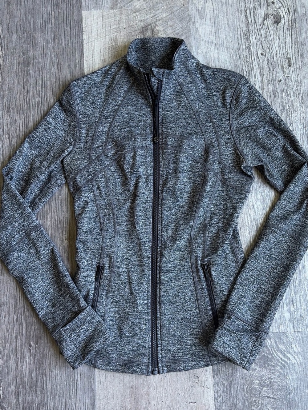 lululemon athletica Charcoal Heather Full-Zip Utility Jacket